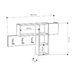 Appendiabiti da parete Game bianco - immagine 2