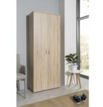 Armadio Andy 3 con 5 ripiani rovere sonoma L70xP34x187h - immagine 4