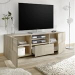 Base tv Artica rovere due ante e un cassetto - immagine 2