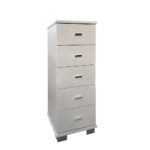 Cassettiera 35 5 cassetti bianco frassinato 31,5x32,5x92,5 H