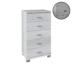 Cassettiera 55 5 cassetti cemento 53x35x92,5 H