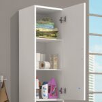 Colonnacesto bianco con cesto porta biancheria - immagine 3