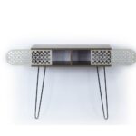 Consolle a muro Ilia noce 106x30x85H MT190741 - immagine 3