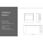 Consolle Zoom 3 bianco opaco allungabile 90x47x76 cm. - immagine 3
