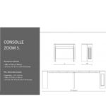Consolle Zoom 5 olmo allungabile 90x47x76 cm. - immagine 3