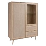 Credenza Bali 53A 2 ante e 2 cassetti effetto vimini - immagine 2