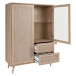 Credenza Bali 53A 2 ante e 2 cassetti effetto vimini - immagine 5