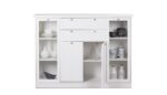 Credenza Landwood 53 bianca con vetrina - immagine 2