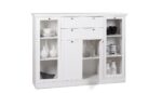 Credenza Landwood 53 bianca con vetrina - immagine 3