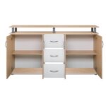 Credenza Nevada 4 ante e 3 cassetti rovere - immagine 2