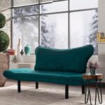 Divano Chatto verde petrolio 2 posti con braccioli reclinabili - immagine 6