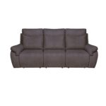 Divano Dallas 3 posti recliner elettrici grigio