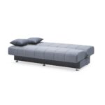 Divano letto contenitore Braga grigio 191x55x90 - immagine 3