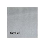 Divano Levy 2 posti in tessuto grigio con contenitore e letto - immagine 4