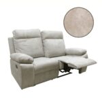 Divano Milano 2 posti 2 recliner manuali beige - immagine 5