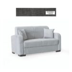Divano Orion 2 posti tessuto grigio - immagine 2