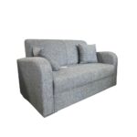 Divano Orion 2 posti tessuto grigio