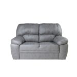 Divano Sarah 2 posti nabuk grigio - immagine 2