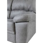 Divano Sarah 2 posti nabuk grigio - immagine 3