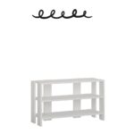 Ingresso scarpiera Tono bianco con appendiabiti nero - immagine 2