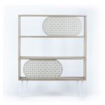 Libreria 3 ripiani Ilia rovere nero 94x25x117 MT1905121 - immagine 3