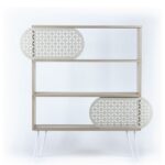 Libreria 3 ripiani Ilia rovere nero 94x25x117 MT1905121 - immagine 4