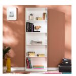 Libreria 5 scomparti ktp-150BY1 bianco - immagine 2