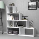 Libreria a scala Alis 145x145 cm. bianca - immagine 2