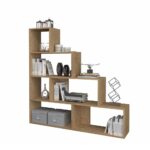 Libreria a scala Alis 145x145 cm. rovere - immagine 2