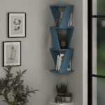 Libreria angolare pensile Zena turchese