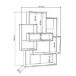 Libreria Barce rovere 101x22x132h - immagine 3