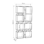 Libreria bifacciale Rail  antracite 79x166,5 - immagine 4