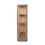 Libreria Denver 31 a cubi colore rovere quercia con profili antracite - immagine 4