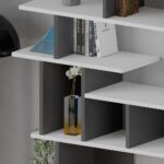 Libreria design Apollon bianco antracite - immagine 4
