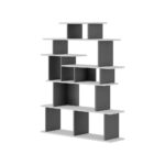 Libreria design Apollon bianco antracite - immagine 6