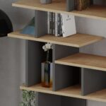 Libreria design Apollon rovere e antracite - immagine 4