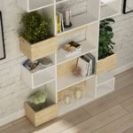 Libreria design Niho bianco rovere 120x171 - immagine 2