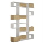 Libreria design Niho bianco rovere 120x171 - immagine 3