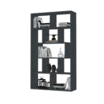 Libreria Face grigio cemento 90x30x170H cm. - immagine 3