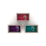 Libreria pensile Monroe composta da 3 quadri RF141104