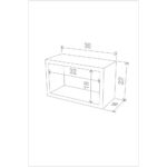 Libreria pensile Monroe composta da 3 quadri RF141104 - immagine 3