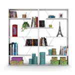 Libreria Tars bianca 84x24x157H RF1603242 - immagine 4