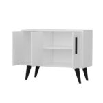 Madia 3 ante Larissa bianca 90x35x69 h - immagine 4