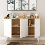 Madia Cok 3 ante rovere e bianco 120 - immagine 2