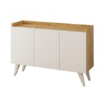 Madia Cok 3 ante rovere e bianco 120 - immagine 4