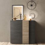 Madia contenitore Sabry 2 ante titanio rovere Kadiz