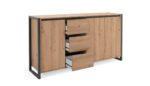 Madia Denver 3 160x40x88H quercia antracite - immagine 6
