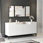 Madia Ellaria 4 ante bianca 160x42x75h - immagine 2