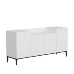 Madia Ellaria 4 ante bianca 160x42x75h - immagine 4