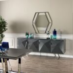 Madia Enzio grigio 4 ante 208x53x84h